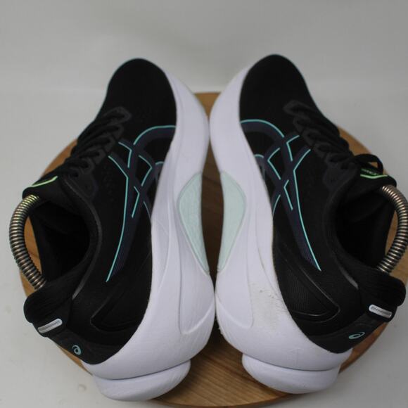 Asics Shoes Womens 10 Gel Kayano 30 Running Sneakers Black Teal Gym Athleisure - Picture 5 of 10